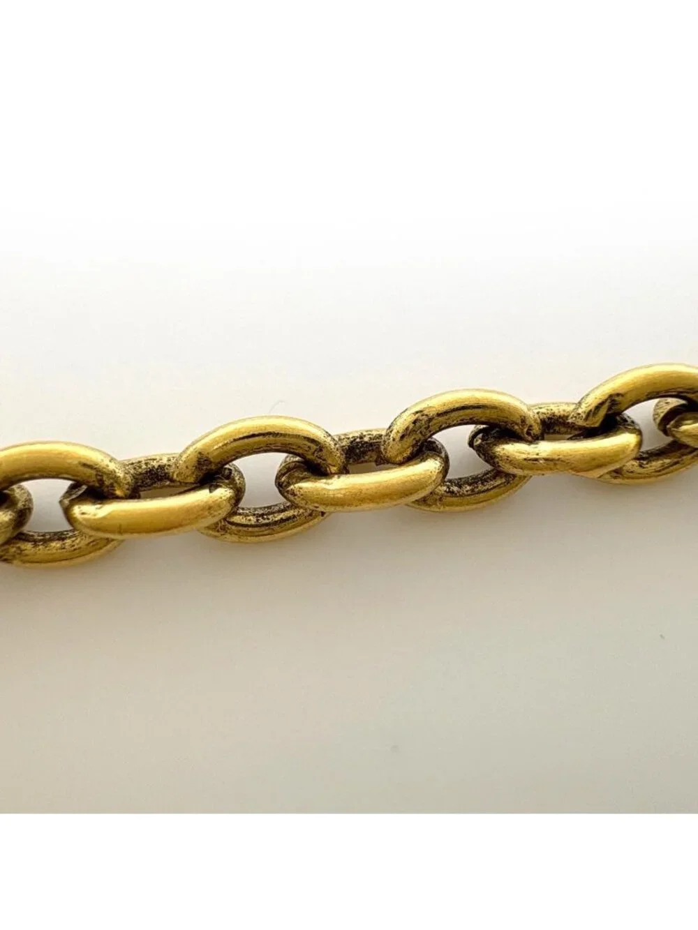 Chanel CC Logo Chain Necklace Triple Strand Long Gold Plated